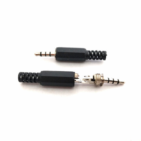 3.5mm 4-pole (TRRS) male plug / TNC connector